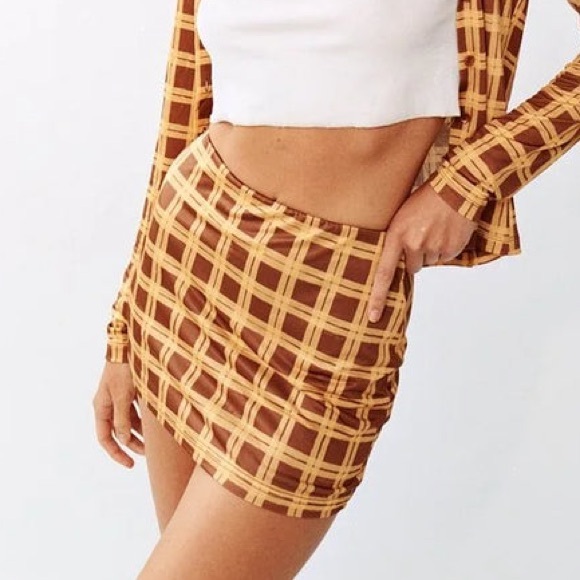 With Jean | Miles Mini Skirt In Cher Size: XS - Picture 1 of 5
